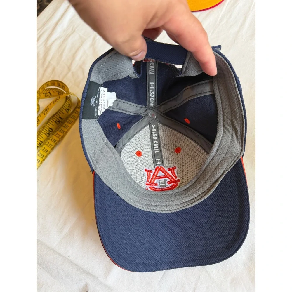 Under Armour Auburn Tigers Youth Hat Navy Blue Orange Iso-Chill Adjustable Cap